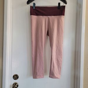 Fabletics heathered pink leggings 